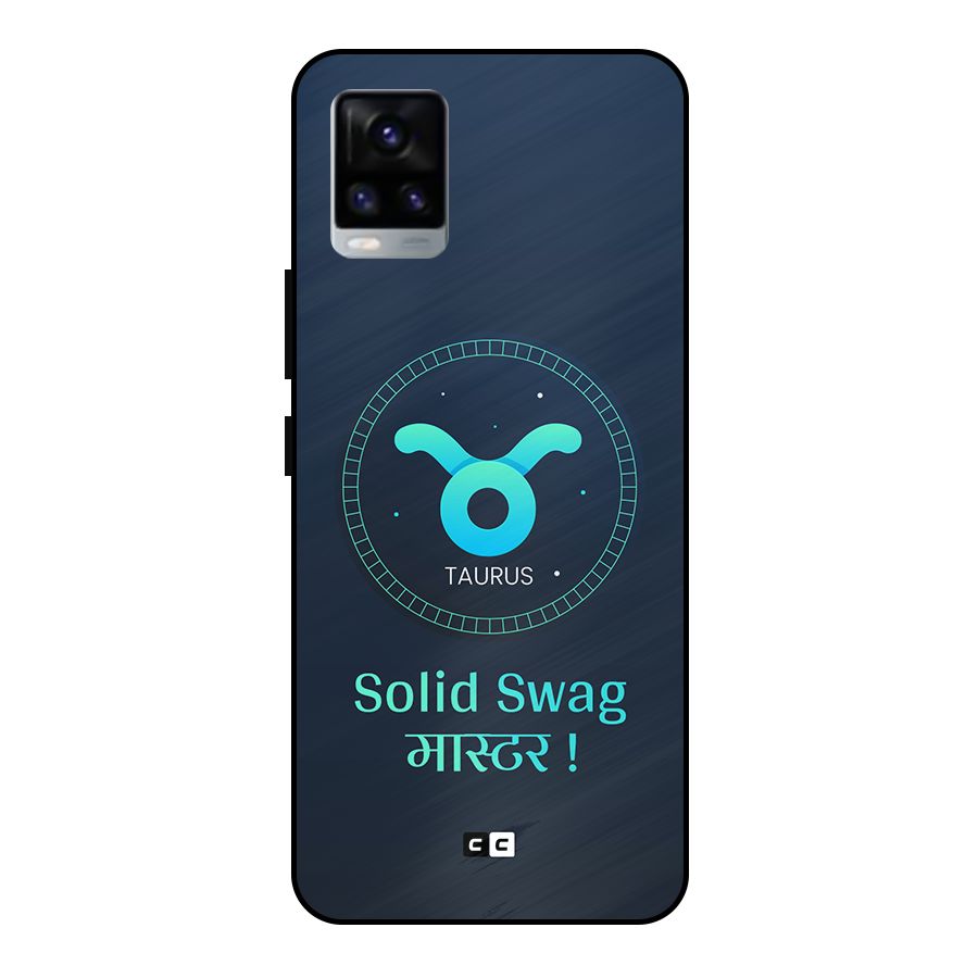 Solid Tauras Metal Back Case for Vivo V20 2021