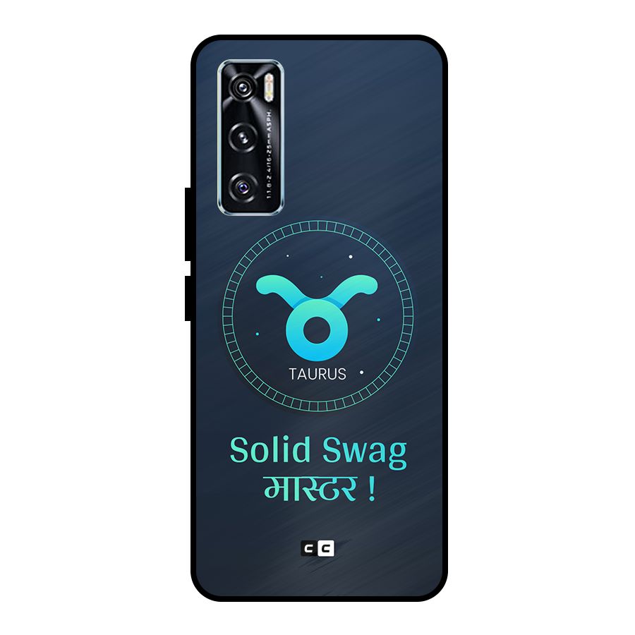 Solid Tauras Metal Back Case for Vivo V20 SE