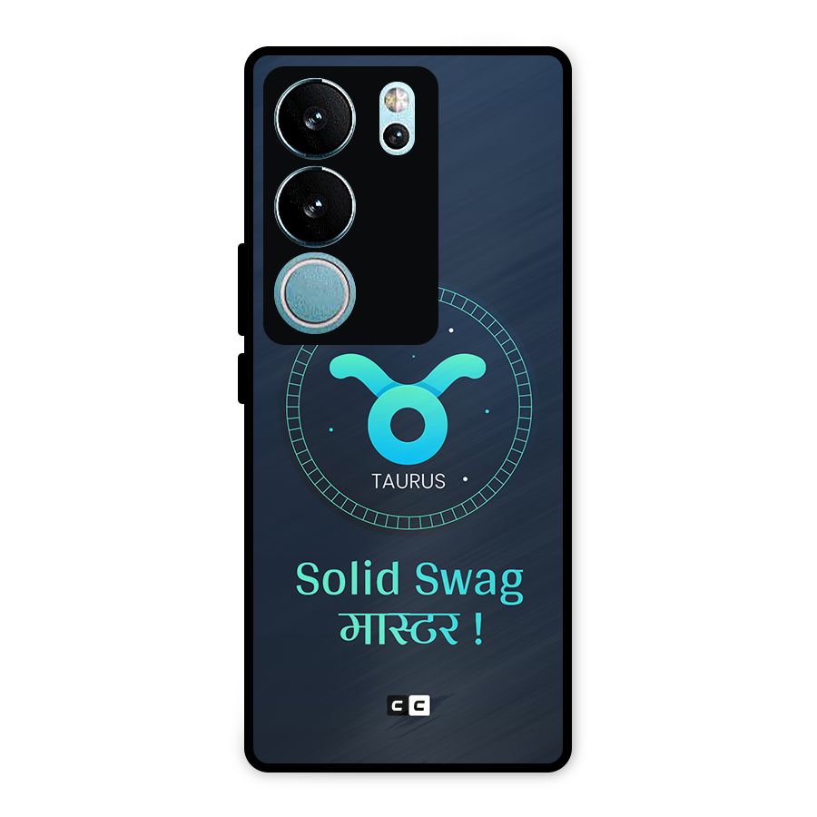 Solid Tauras Metal Back Case for Vivo V29 Pro