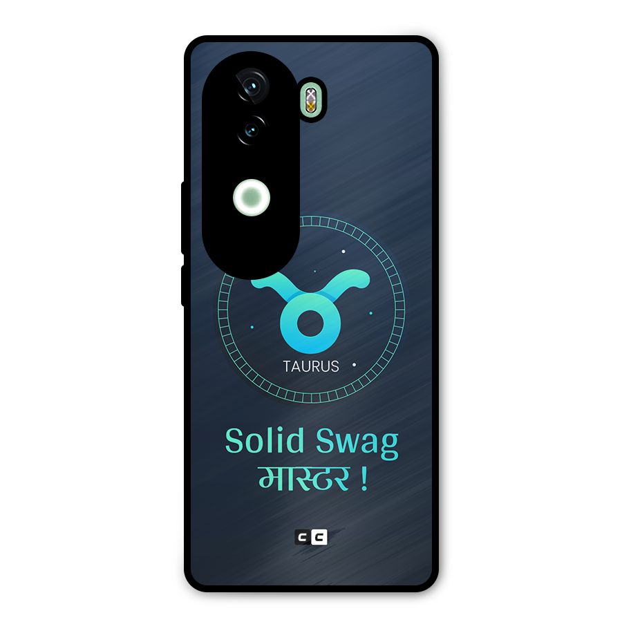 Solid Tauras Metal Back Case for Vivo V40e