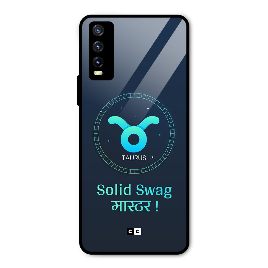 Solid Tauras Metal Back Case for Vivo Y20g