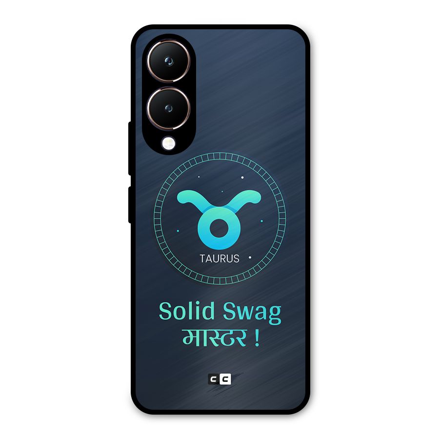 Solid Tauras Metal Back Case for Vivo Y28