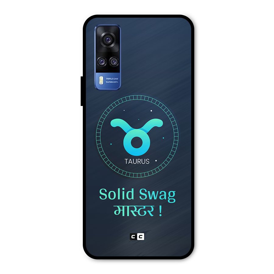 Solid Tauras Metal Back Case for Vivo Y31