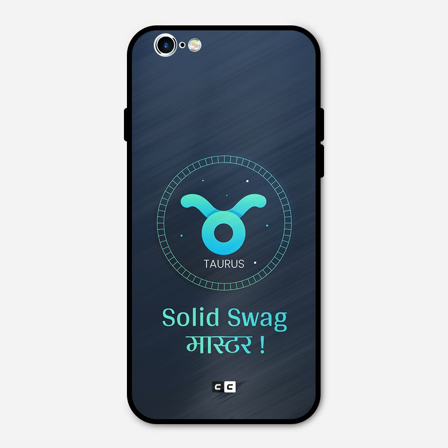 Solid Tauras Metal Back Case for iPhone 6 6s