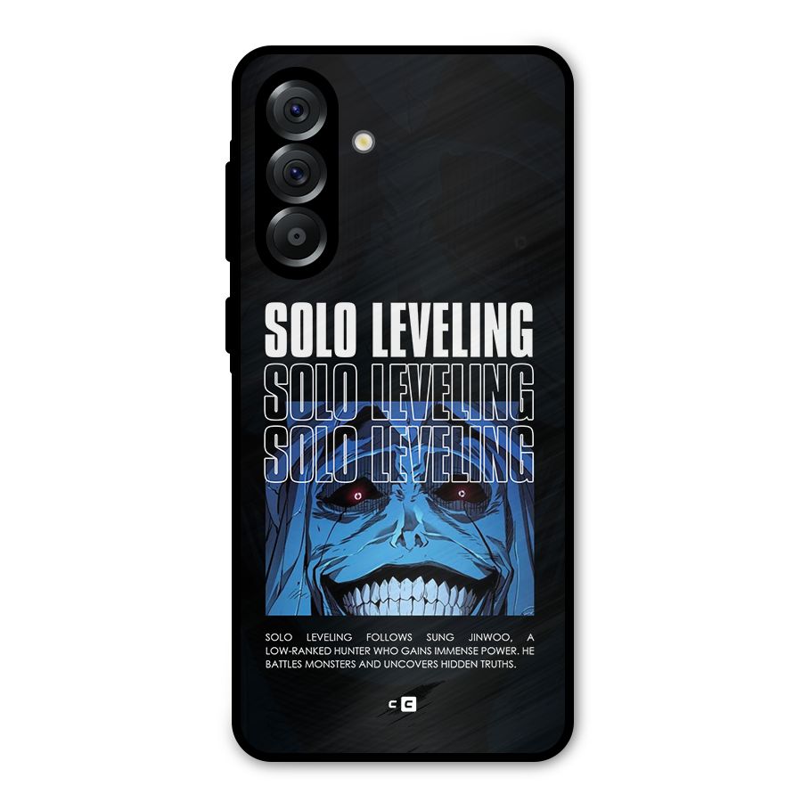 Solo Leveling Typo Metal Back Case for Galaxy A56