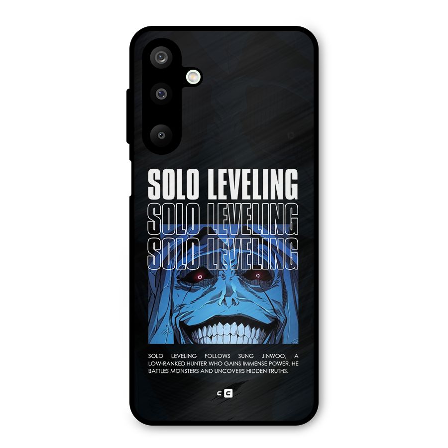 Solo Leveling Typo Metal Back Case for Galaxy M16