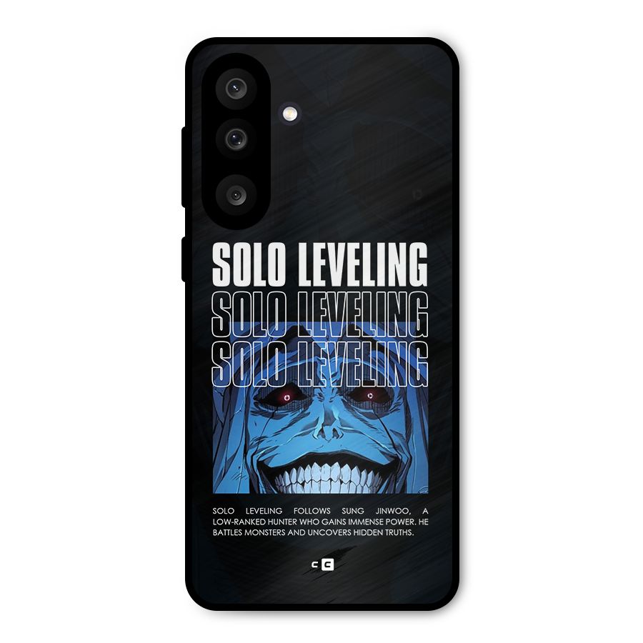 Solo Leveling Typo Metal Back Case for Galaxy M56