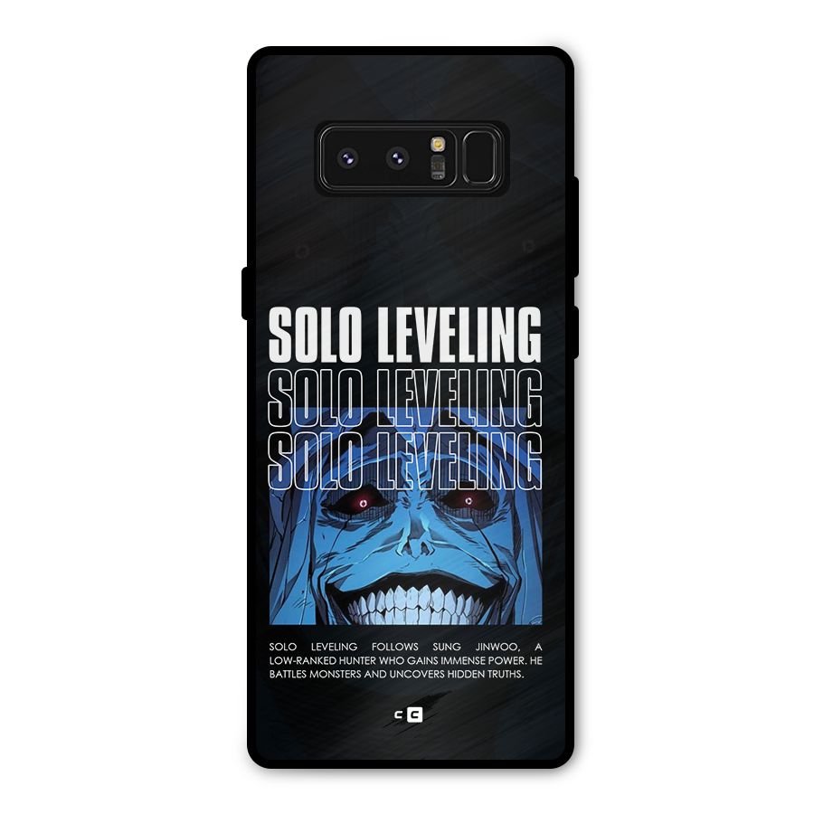 Solo Leveling Typo Metal Back Case for Galaxy Note 8