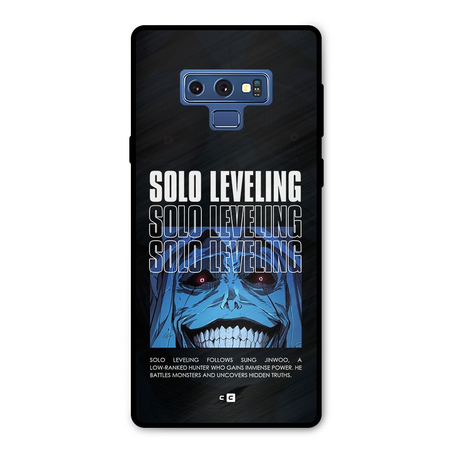 Solo Leveling Typo Metal Back Case for Galaxy Note 9