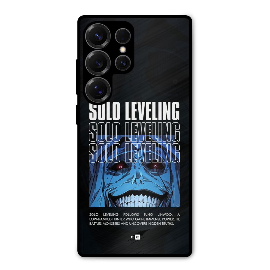 Solo Leveling Typo Metal Back Case for Galaxy S25 Ultra