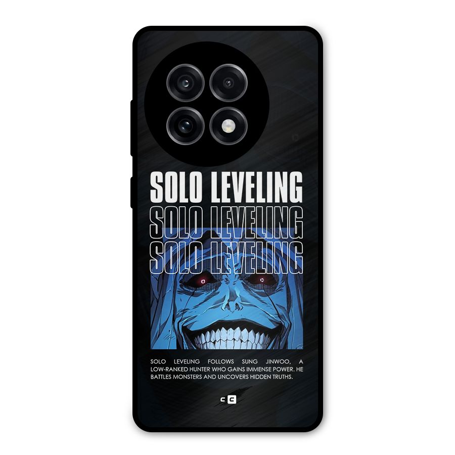 Solo Leveling Typo Metal Back Case for OnePlus 13R