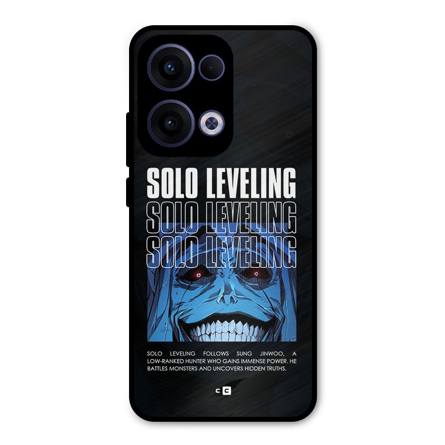 Solo Leveling Typo Metal Back Case for Oppo Reno13