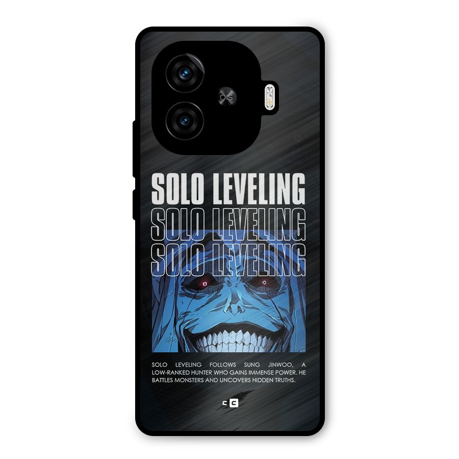 Solo Leveling Typo Metal Back Case for iQOO Z9 Turbo