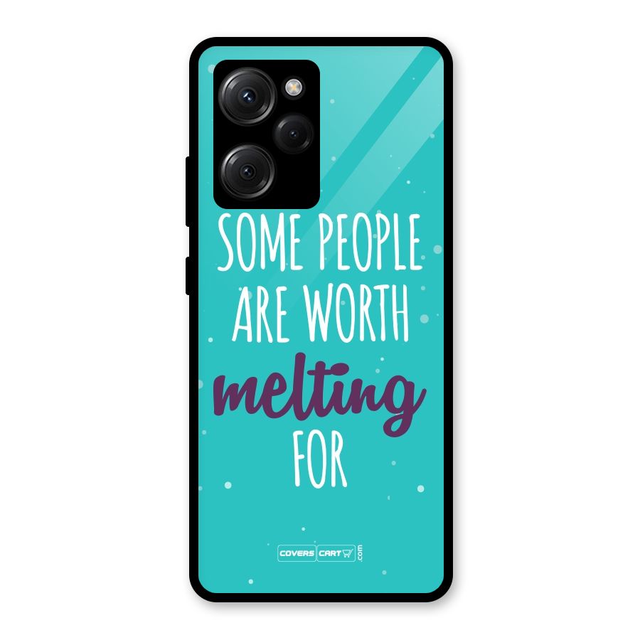 Some People Are Worth Melting For Glass Back Case for Poco X5 Pro