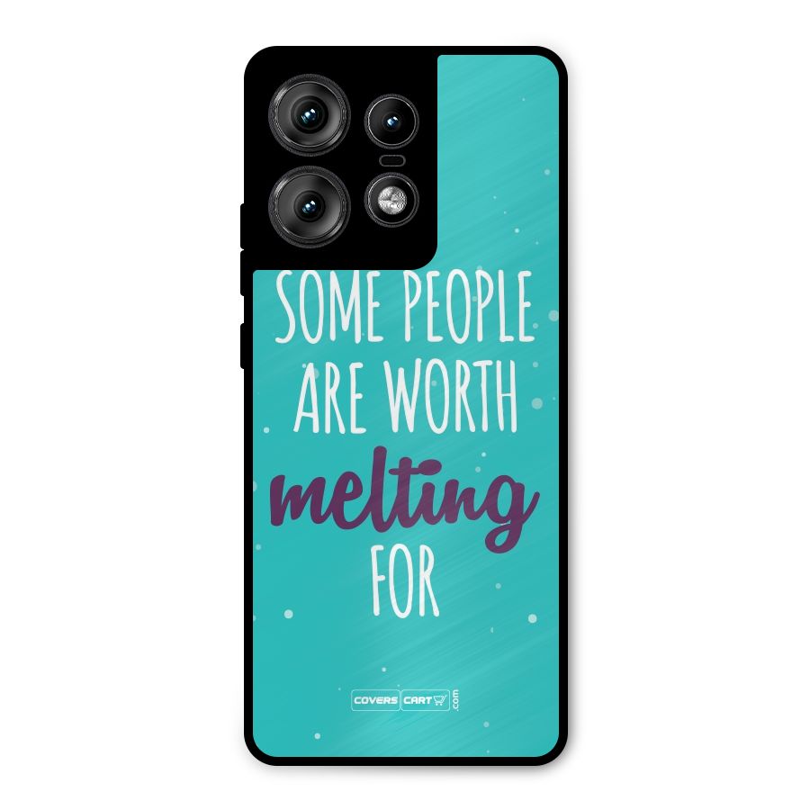 Some People Are Worth Melting For Metal Back Case for Motorola Edge 50 Pro