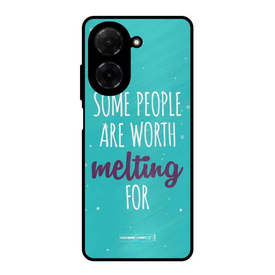 Some People Are Worth Melting For Metal Back Case for Redmi A5 4G