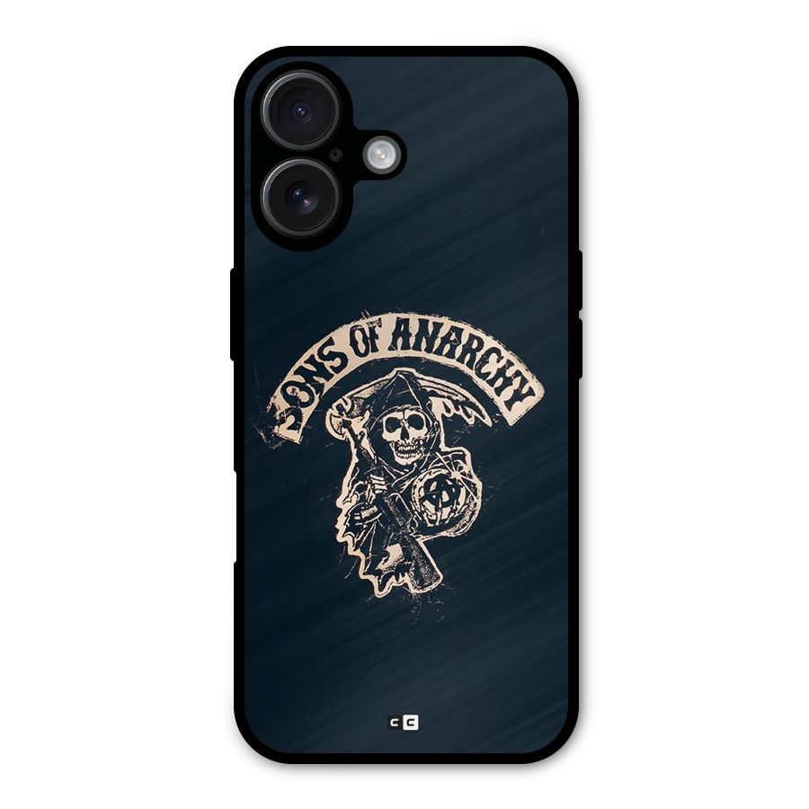 Sons Of Anarchy Metal Back Case for iPhone 16