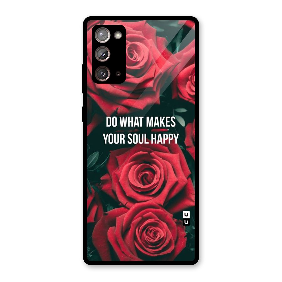 Soul Happy Glass Back Case for Galaxy Note 20