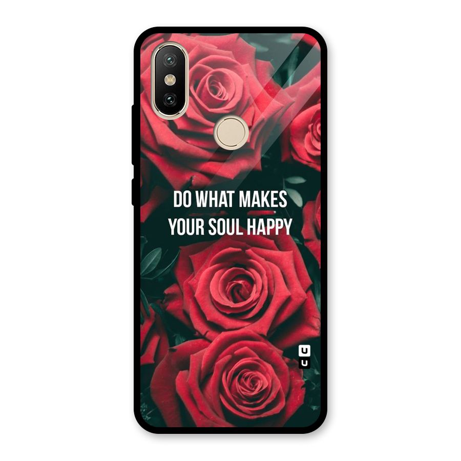Soul Happy Glass Back Case for Redmi A2