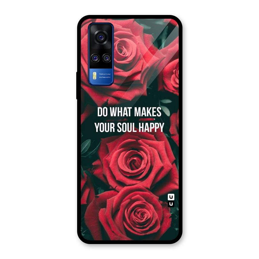 Soul Happy Glass Back Case for Vivo Y31