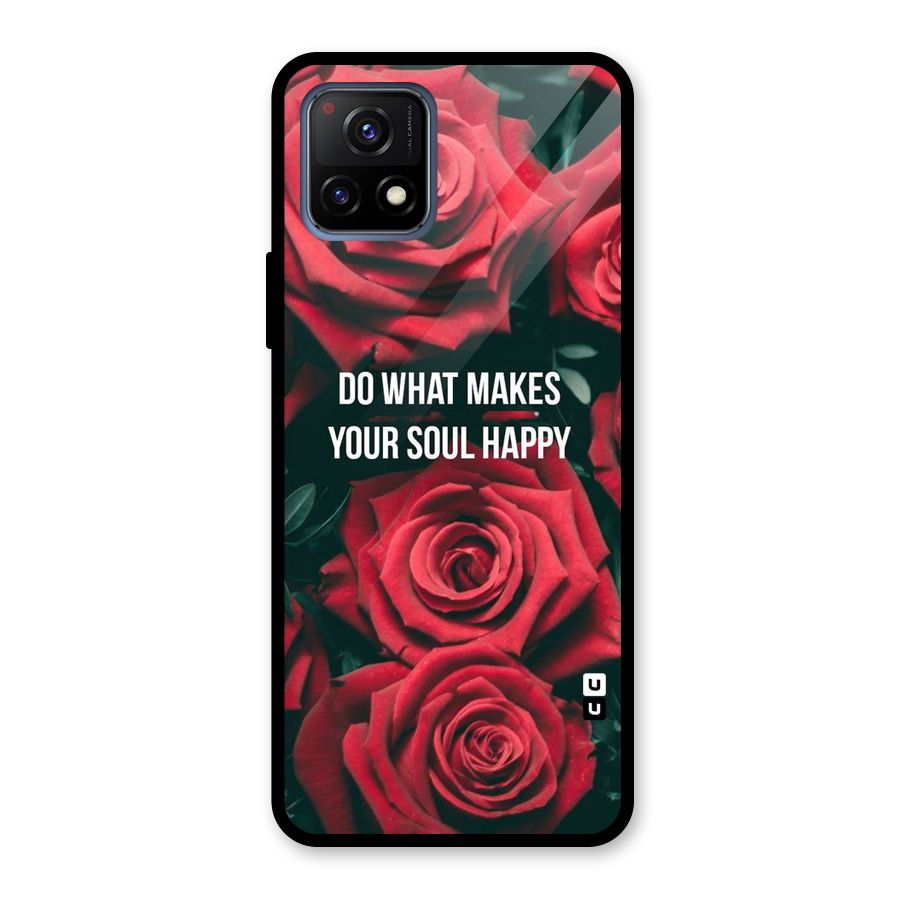 Soul Happy Glass Back Case for Vivo Y72 5G