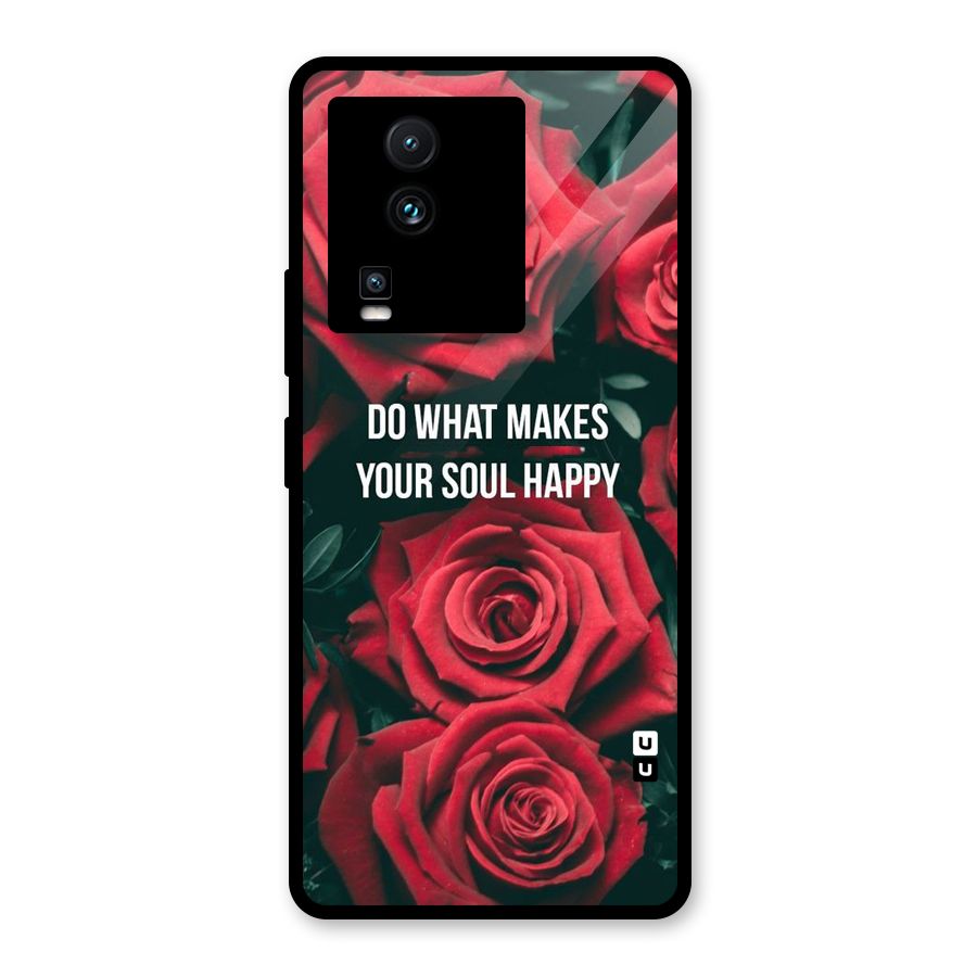 Soul Happy Glass Back Case for Vivo iQOO Neo 7
