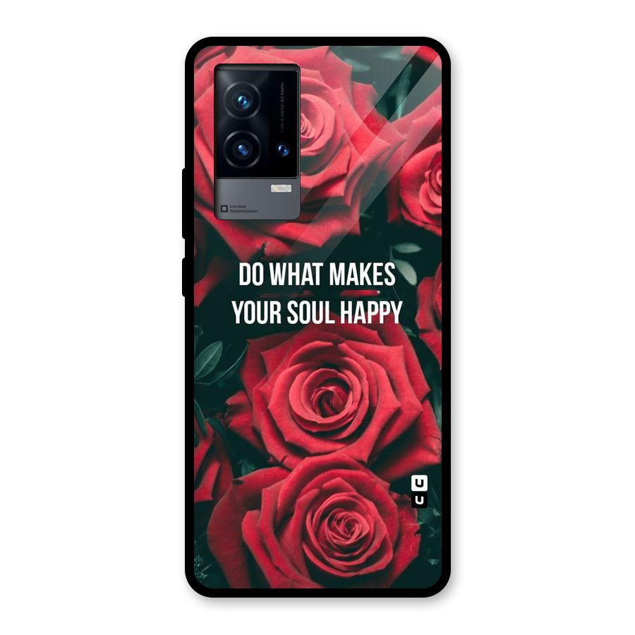 Soul Happy Glass Back Case for iQOO 9 5G