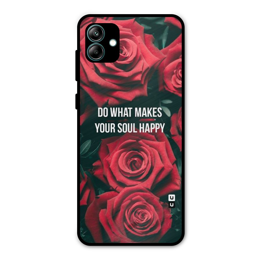 Soul Happy Metal Back Case for Galaxy A04