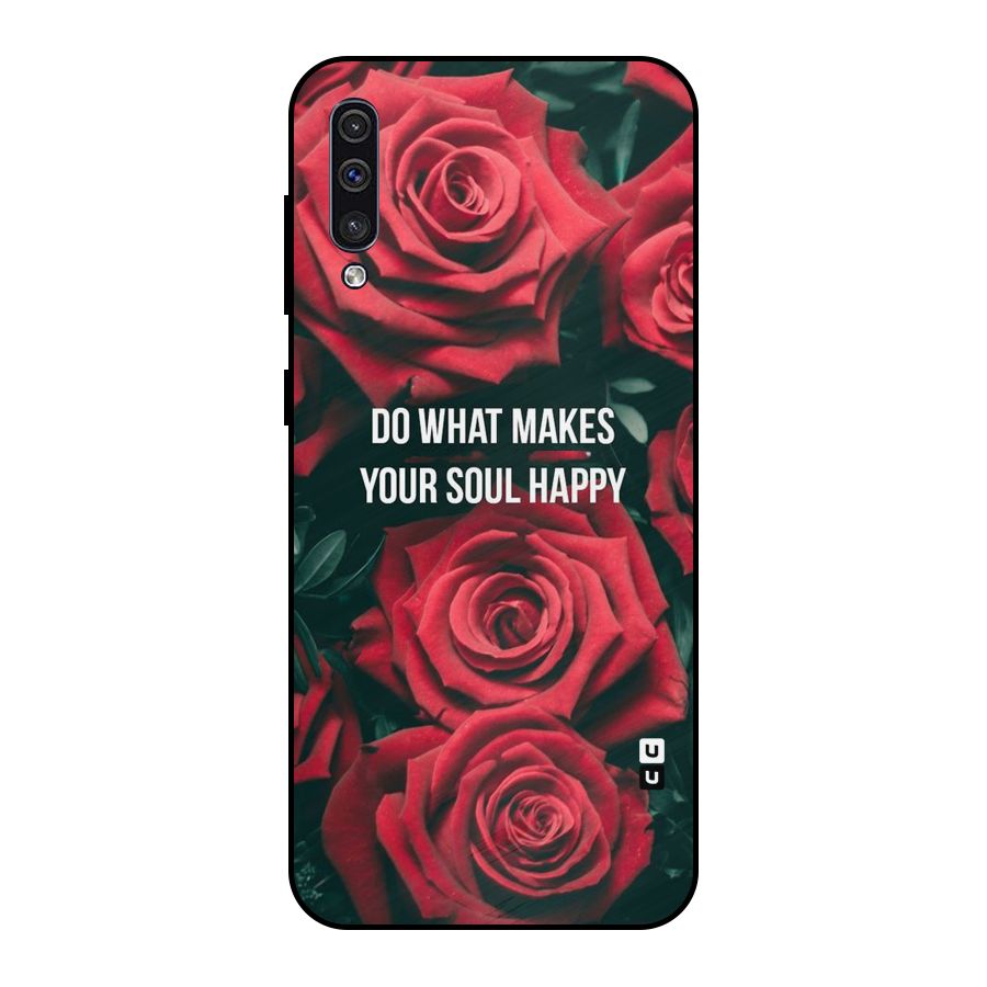 Soul Happy Metal Back Case for Galaxy A30s