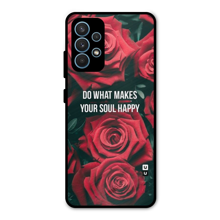 Soul Happy Metal Back Case for Galaxy A32