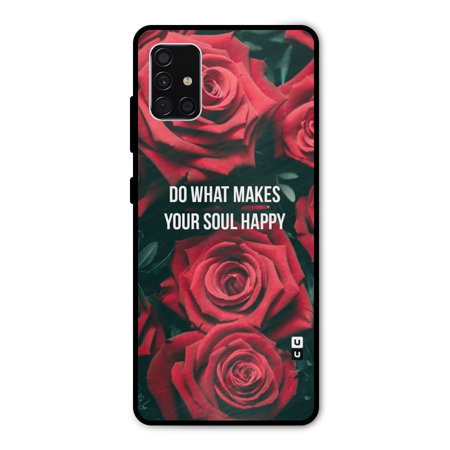 Soul Happy Metal Back Case for Galaxy A51