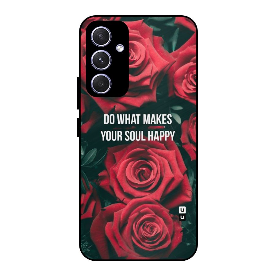 Soul Happy Metal Back Case for Galaxy A54