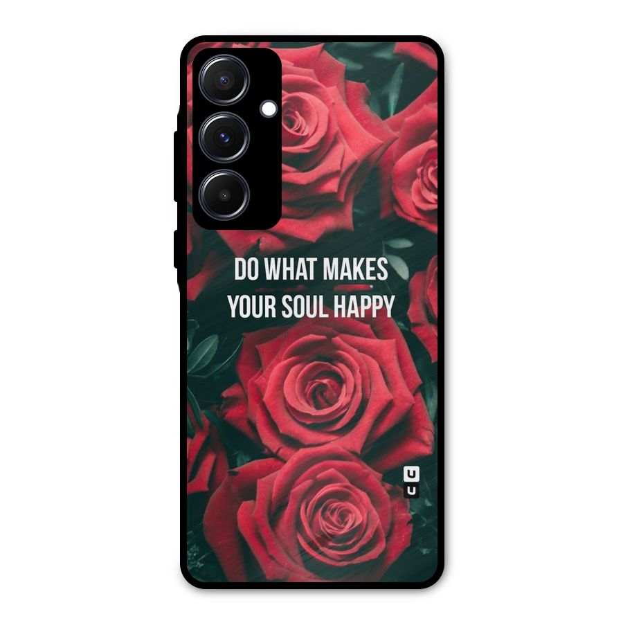 Soul Happy Metal Back Case for Galaxy A55