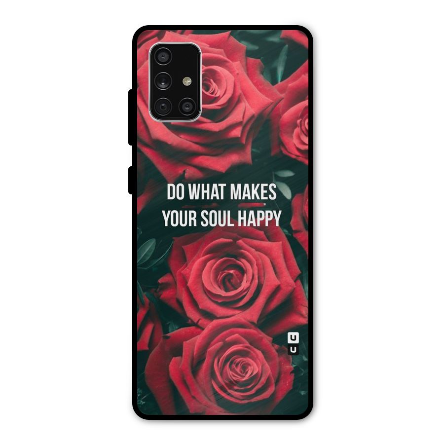 Soul Happy Metal Back Case for Galaxy A71