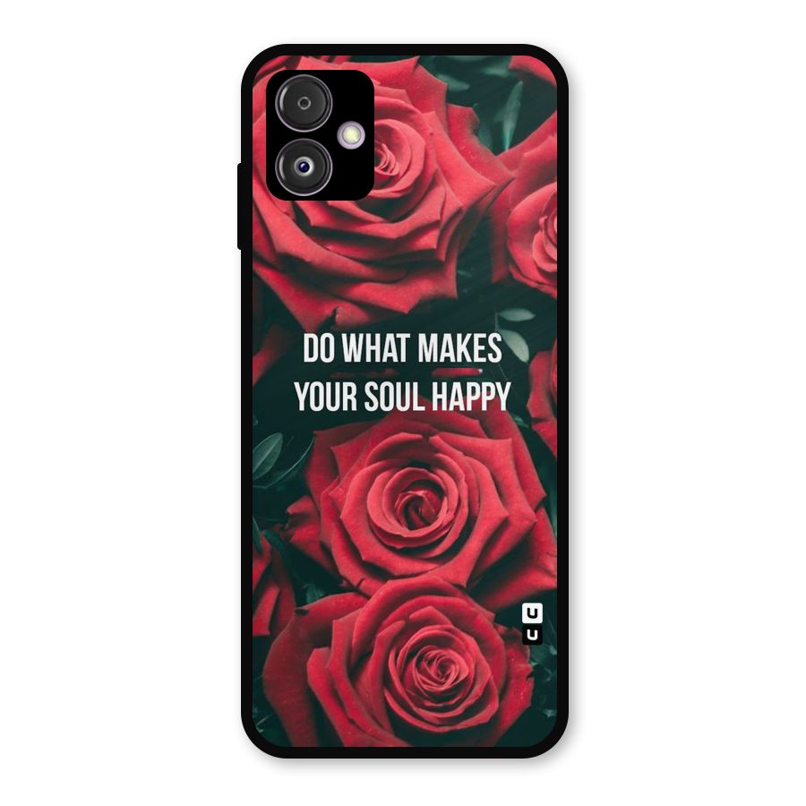 Soul Happy Metal Back Case for Galaxy F14