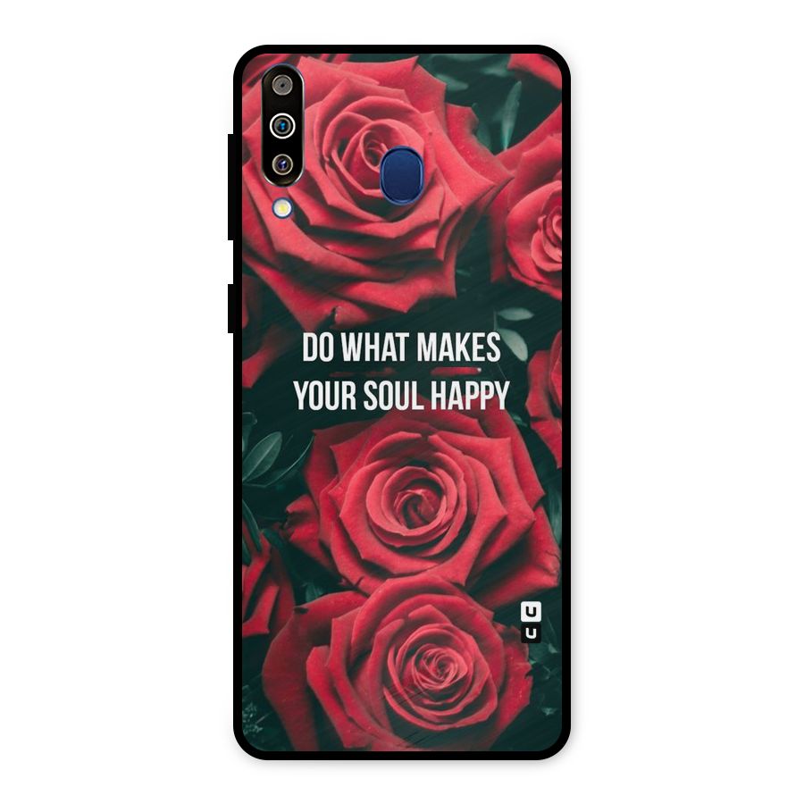 Soul Happy Metal Back Case for Galaxy M30