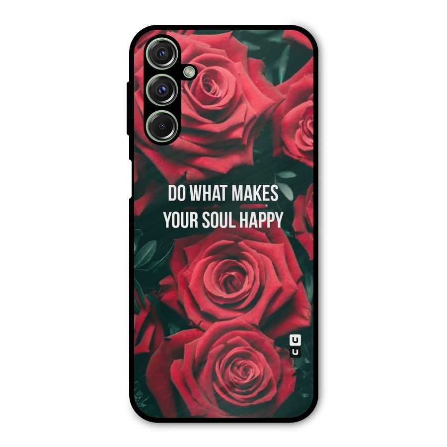 Soul Happy Metal Back Case for Galaxy M34