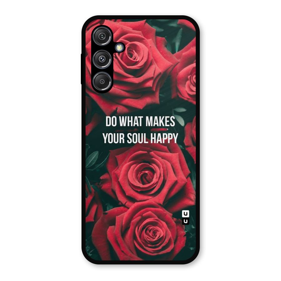 Soul Happy Metal Back Case for Galaxy M34 5G