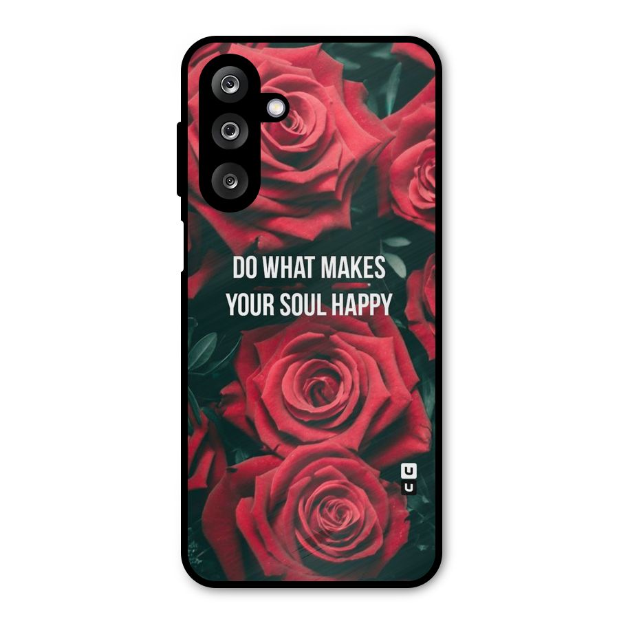 Soul Happy Metal Back Case for Galaxy M36