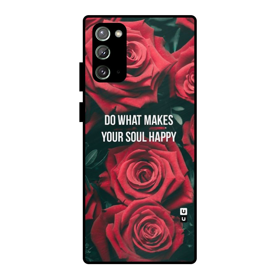 Soul Happy Metal Back Case for Galaxy Note 20
