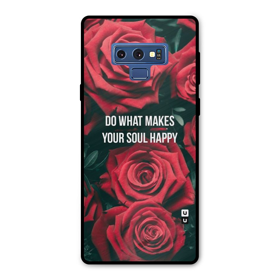 Soul Happy Metal Back Case for Galaxy Note 9