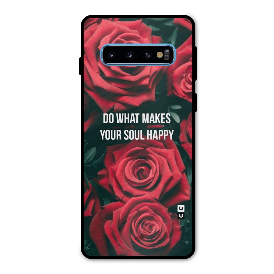 Soul Happy Metal Back Case for Galaxy S10