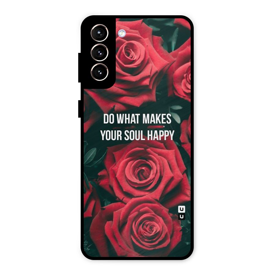 Soul Happy Metal Back Case for Galaxy S21 Plus