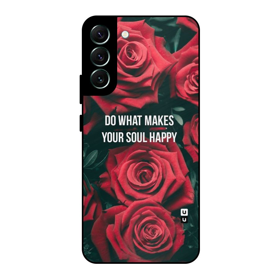 Soul Happy Metal Back Case for Galaxy S22 Plus 5G