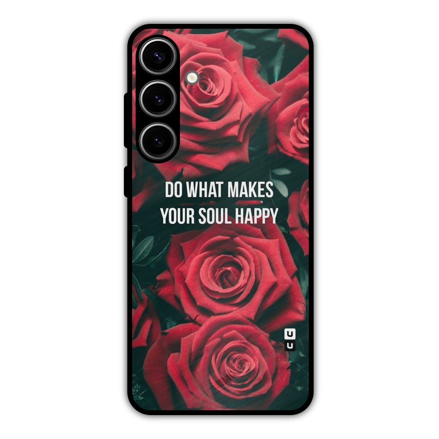 Soul Happy Metal Back Case for Galaxy S24 Plus