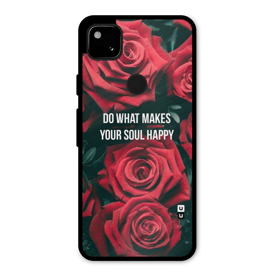 Soul Happy Metal Back Case for Google Pixel 4a