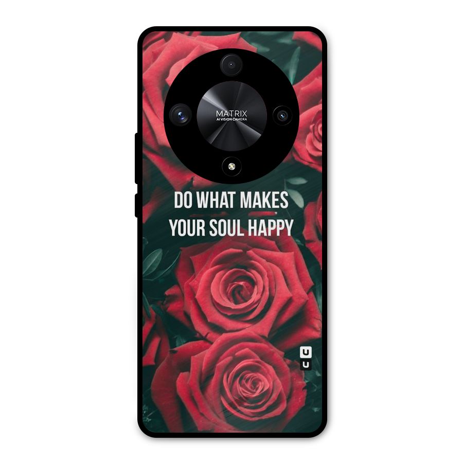 Soul Happy Metal Back Case for Honor X9b