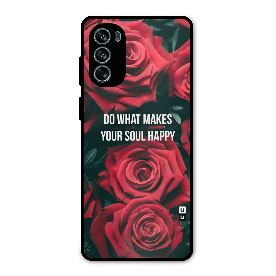 Soul Happy Metal Back Case for Moto G62