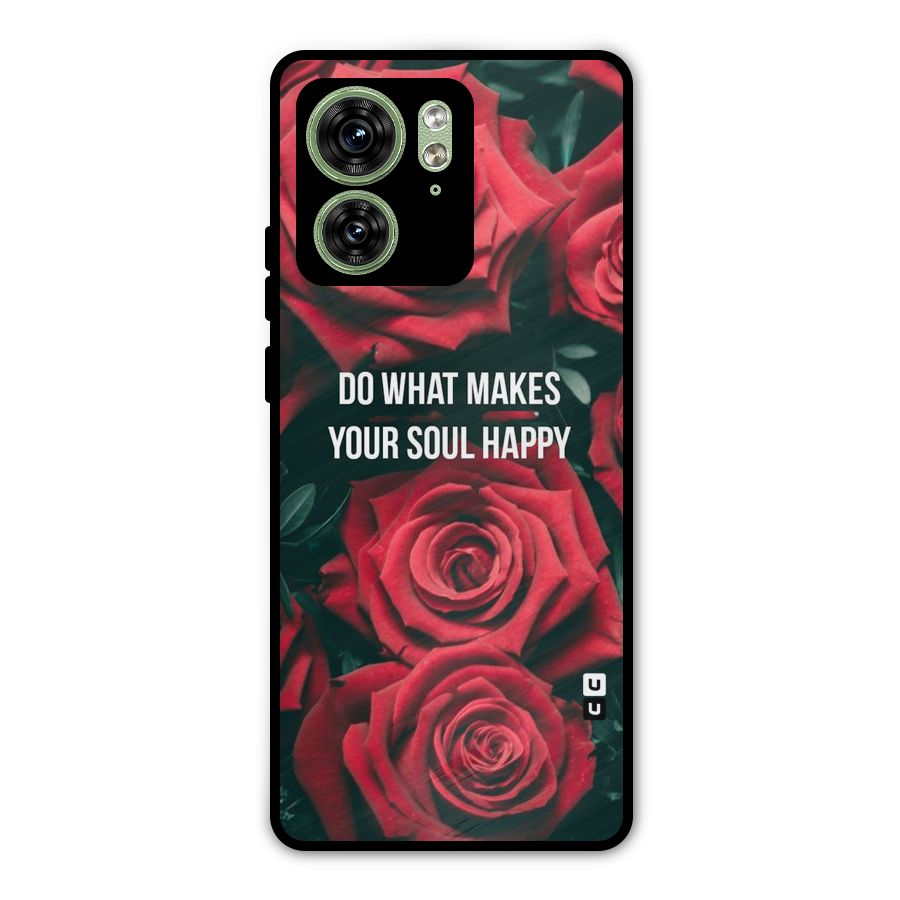 Soul Happy Metal Back Case for Motorola Edge 40 5G