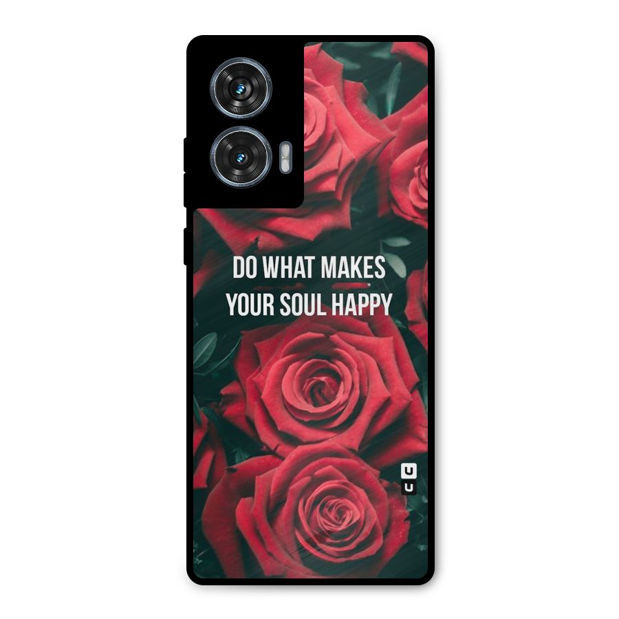 Soul Happy Metal Back Case for Motorola Edge 50 Fusion